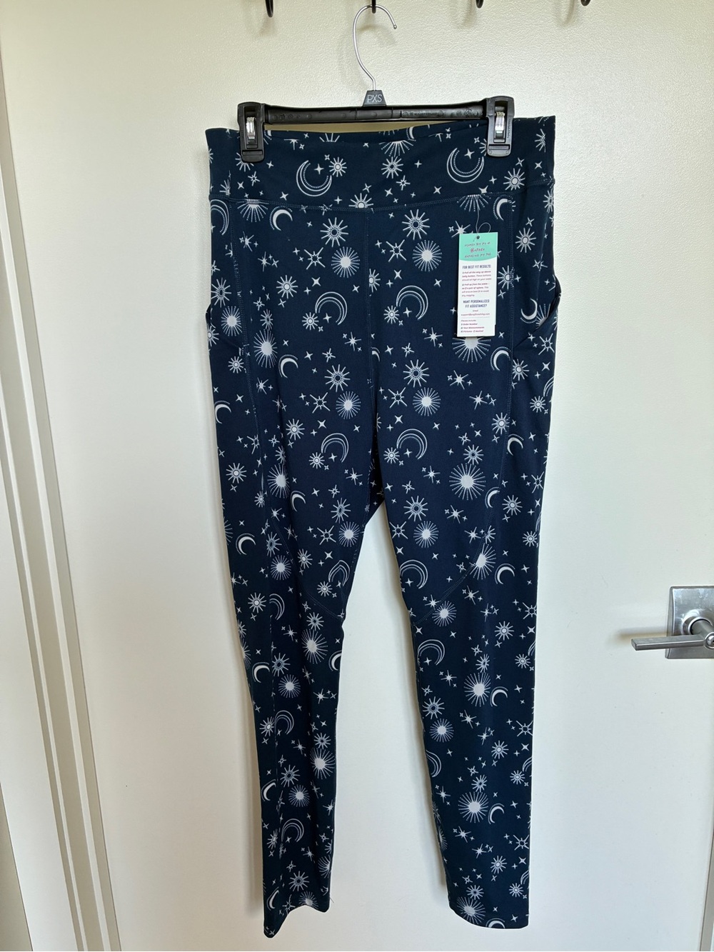 POP Fit Navy Joggers with White Celestial Print